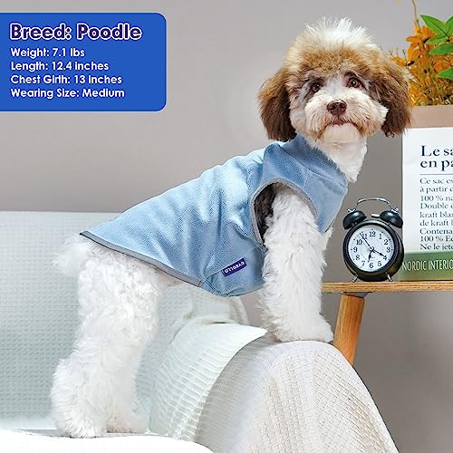 Image of cyeollo 2 Pack Fleece Dog Sweater Pullover Lightweight Reflective Jacket
