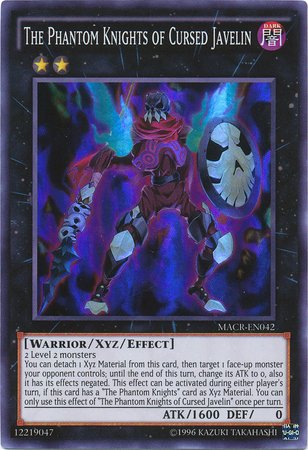 yu-gi-oh The Phantom Knights of Cursed Javelin - MACR-EN042 - Super Rare - Unlimited Edition - Maximum Crisis (Unlimited Edition)