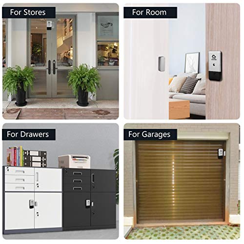 Door Window Alarms, WOHOME Wireless Burglar Alarm Home Security Magnetic Sensor with Loud 120DB/Batteries Included Anti-Theft for Home Office Hotel Suitable for Kids/Women/Elder