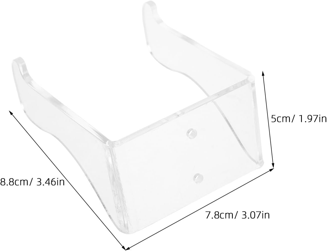 Guitar with Quick Access and Protection Acrylic 2pcs Wall Hanger, Wall Mounted Space Saver for String Instruments and Guitar, for Practice and Performance Setups