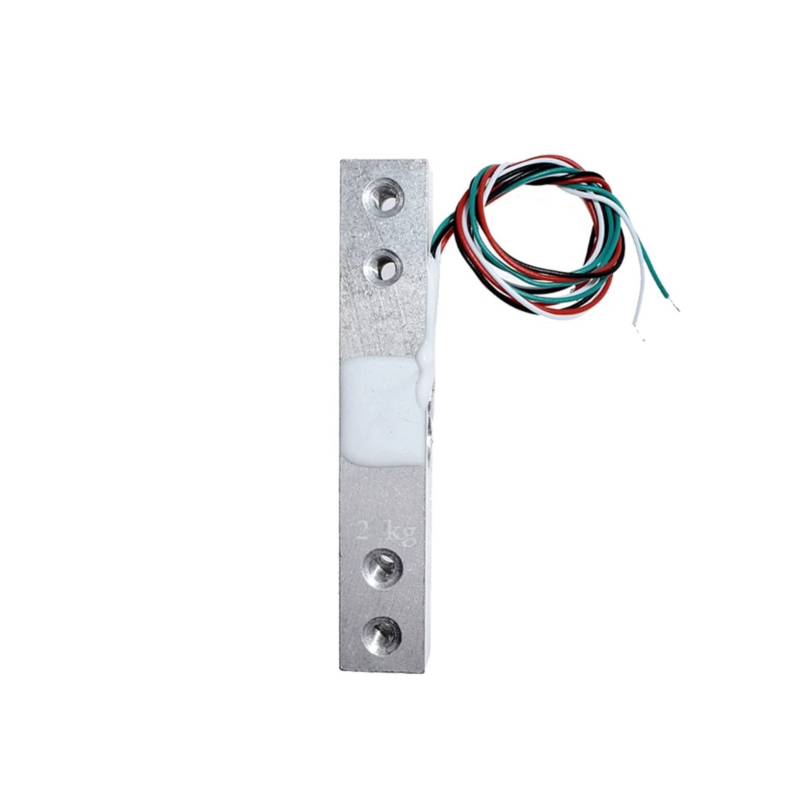 Cfwwsaq 2Kg Sensor Load Cell, Load Cell 1Kg 2Kg 5Kg 10Kg 20Kg Hx711 Ad Weight Sensor Module Electronic Scale Aluminum Alloy Weighing Pressure Sensor(2Kg Sensor)