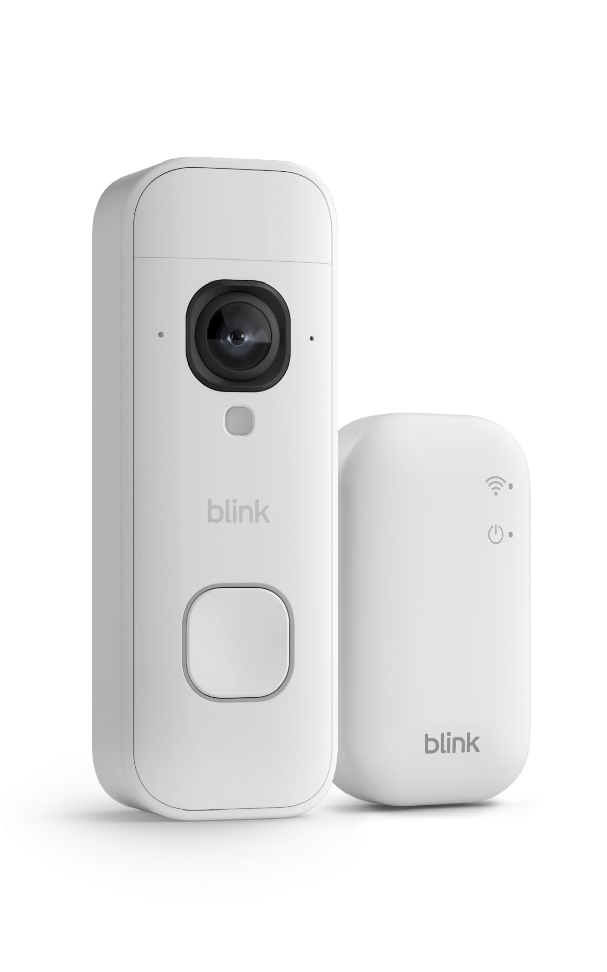Blink Battery Doorbell 2K+ (newest gen) | Head-to-toe view | 2K video| Enhanced audio | IP65 | Long-lasting battery life | Easy setup | Sync Module Core included – System (White)