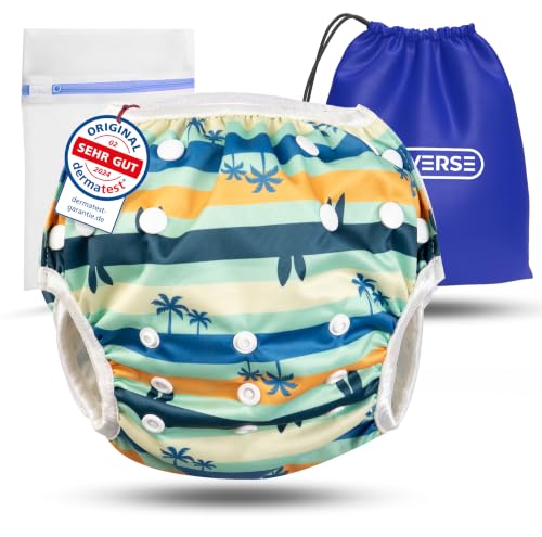 KIDVERSE Schwimmwindel Baby 0-3 Jahre - Schwimmwindeln wiederverwendbar – Ansicht 1