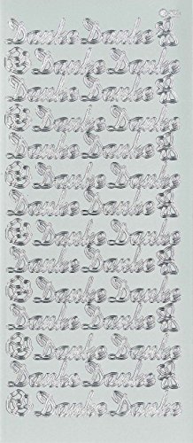 Lenzpaper Konturensticker Danke (Silber) Cover