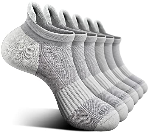 Image of BULLIANT Socks For Women 6Pairs-Womens Athletic Ankle Socks No Show Cushioned for Walking Running-Compression Arch Support