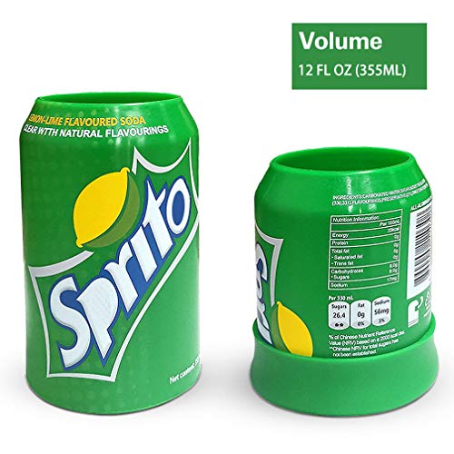 JUSHOOR Beer Can Cover Wraps Beverage Bottle Beer Can Silicone Sleeve Hide a Beer That Look Like Soda Suitable 12FL OZ 355ml(2Pack) - Thumbnail 5