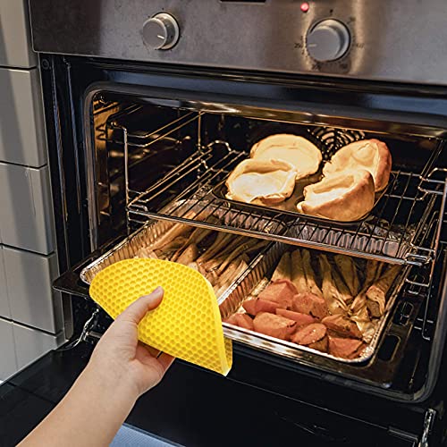 Image of Countertop Protector Heat Resistant Trivets for Hot Pots and Pans - Non-Slip Insulated Heat Pads for Kitchen Counter Yellow Pack of 6