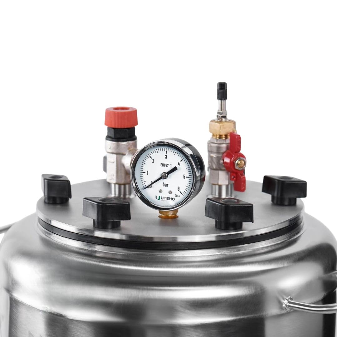 Electric Universal Autoclave UTEHO A-32E Acero inoxidable, 45 L