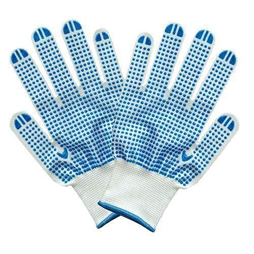 SSWW Pvc Polka Dot Hand Gloves Safety Picker Packer Grip (Pack Of 2 Pairs) (B09BJNP84N) Amazon Price History, Amazon Price Tracker