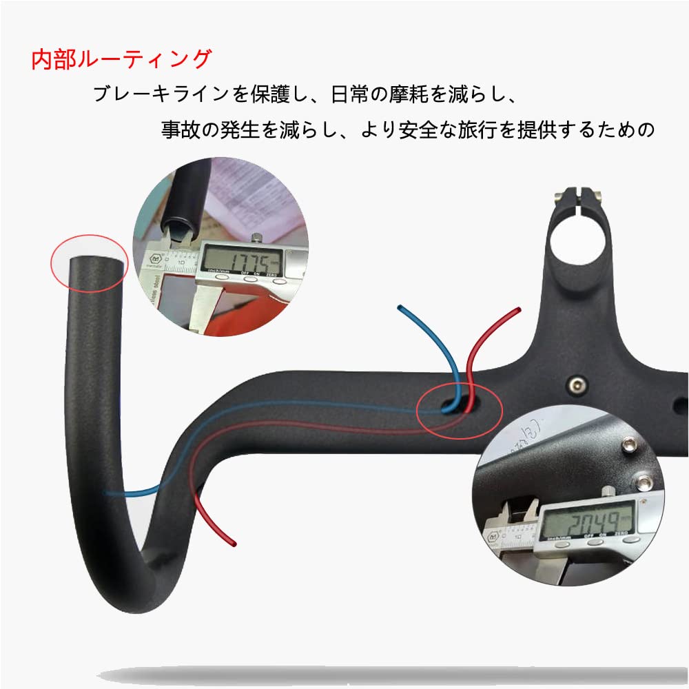 Amazon.co.jp: Alfa Pasca ステム一体型ドロップハンドル 1-1/8