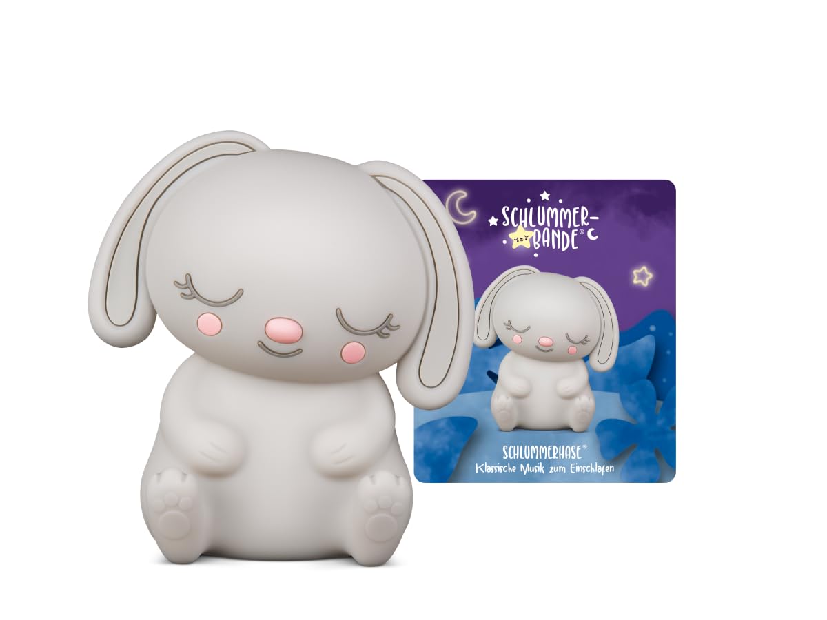 tonies Hörfiguren für Toniebox – Nachtlicht Schlummerhase – Musik beruhigenden Klängen + Kreativ eigene Aufnahmen, für Kinder ab 3 Jahren, Laufzeit 90 Min.