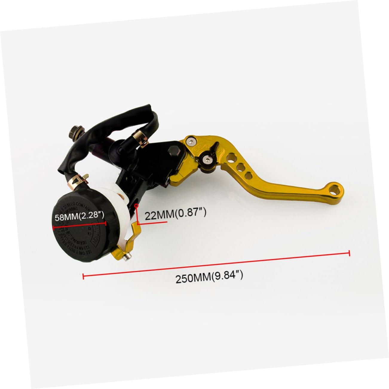Motorcycle Parts 7/8 Inch 22mm Front Brake Clutch Lever Aluminum Alloy Fluid Reservoir
