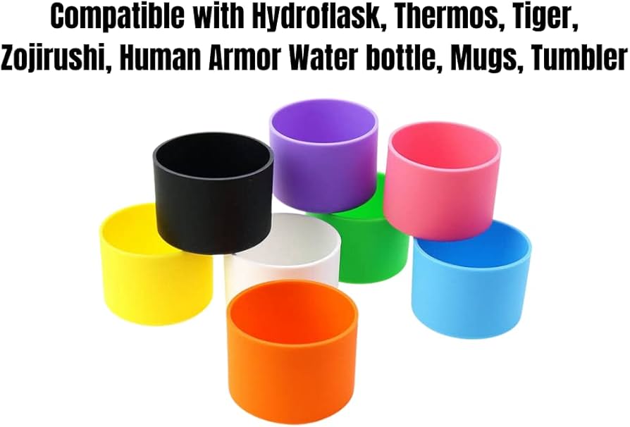 Amazon｜水筒滑り止め底カバー、水筒保護シリコンブーツ、水筒底