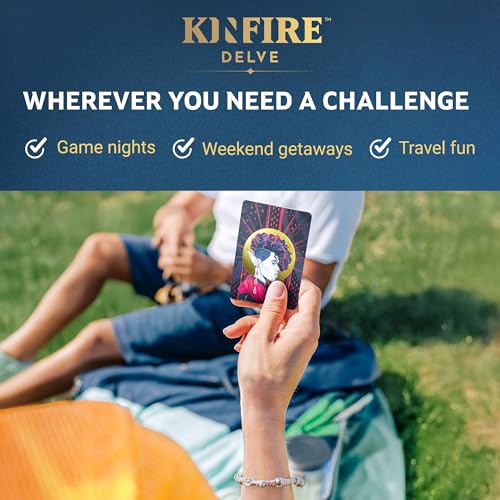 Image of Incredible Dream Kinfire Delve: Vainglory's Grotto - Solo or 2-Player Tactical Card and Dice Game - Puzzle-Focused Fantasy Adventure - 60+ Minute Gameplay - Compact, Replayable, Ages 14+
