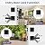 Estmoon Door Locks for Front Door, Matte Black Exterior Door Handle and Single Cylinder Deadbolt Lock, Heavy Duty Modern Square Front Door Handle and Deadbolt Set, Commercial Locks for Doors, 1 Pack