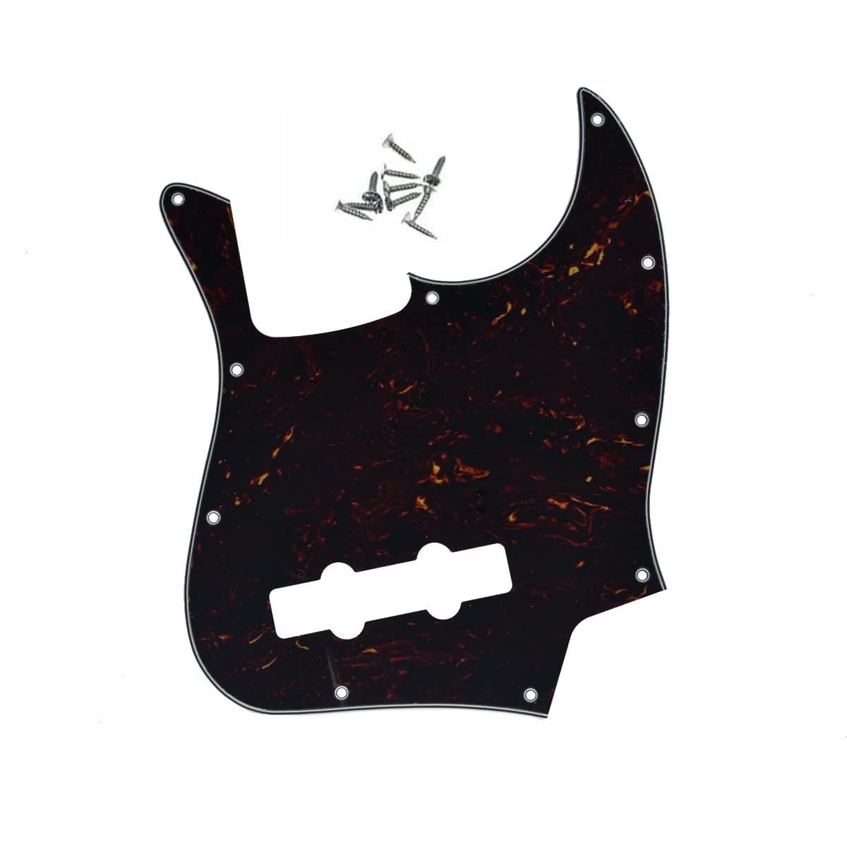 Pickguard Per Basso Musicman Stingray - 3 Strati Nero, 9 Fori, Per Basso 4 Corde - Foto 5
