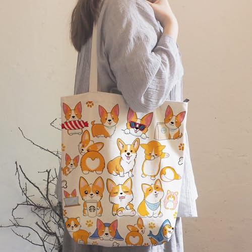 Image of DOOX Canvas Tote Bag for Women, Canvas Reusable | Gift /Shopping /Beach /Grocery Canvas Bag - Birthday & Christmas Gift for Women