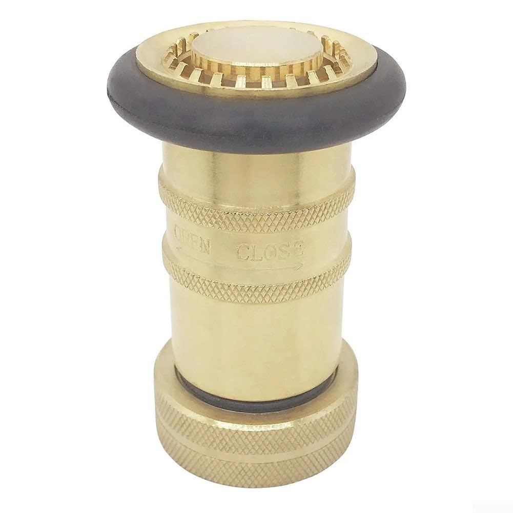 Buse de tuyau d'incendie, buse de tuyau d'incendie en laiton (2,5 cm NH/NST) robuste femelle