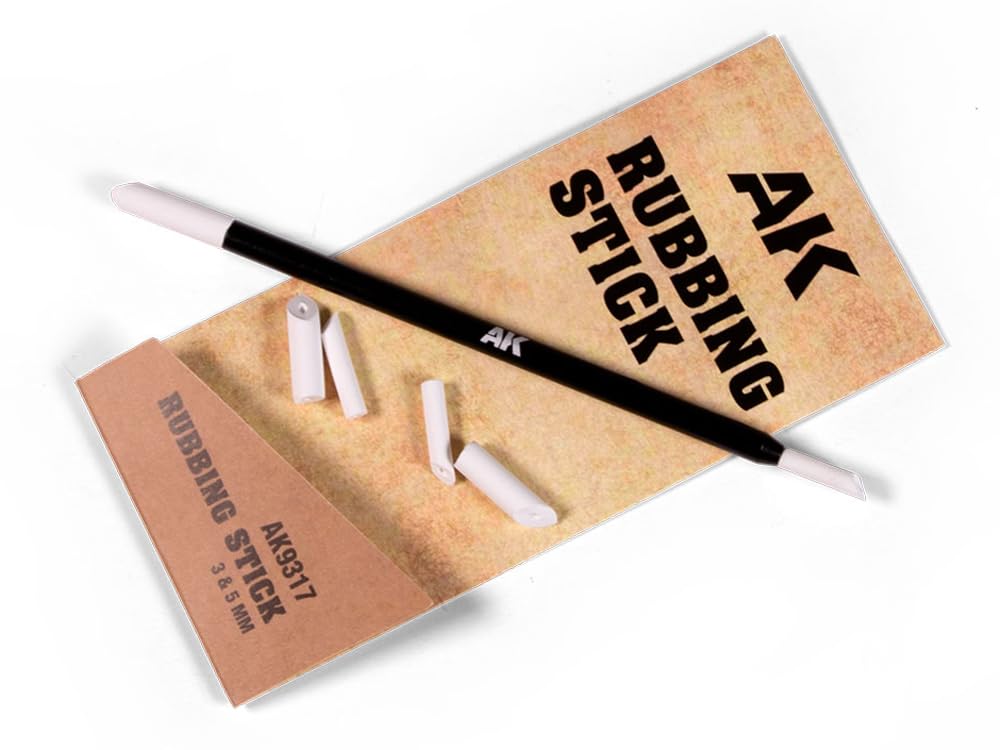 AK TOOLS AK9317 RUBBING STICK + 3xTIPS 3MM + 3xTIPS 5MM