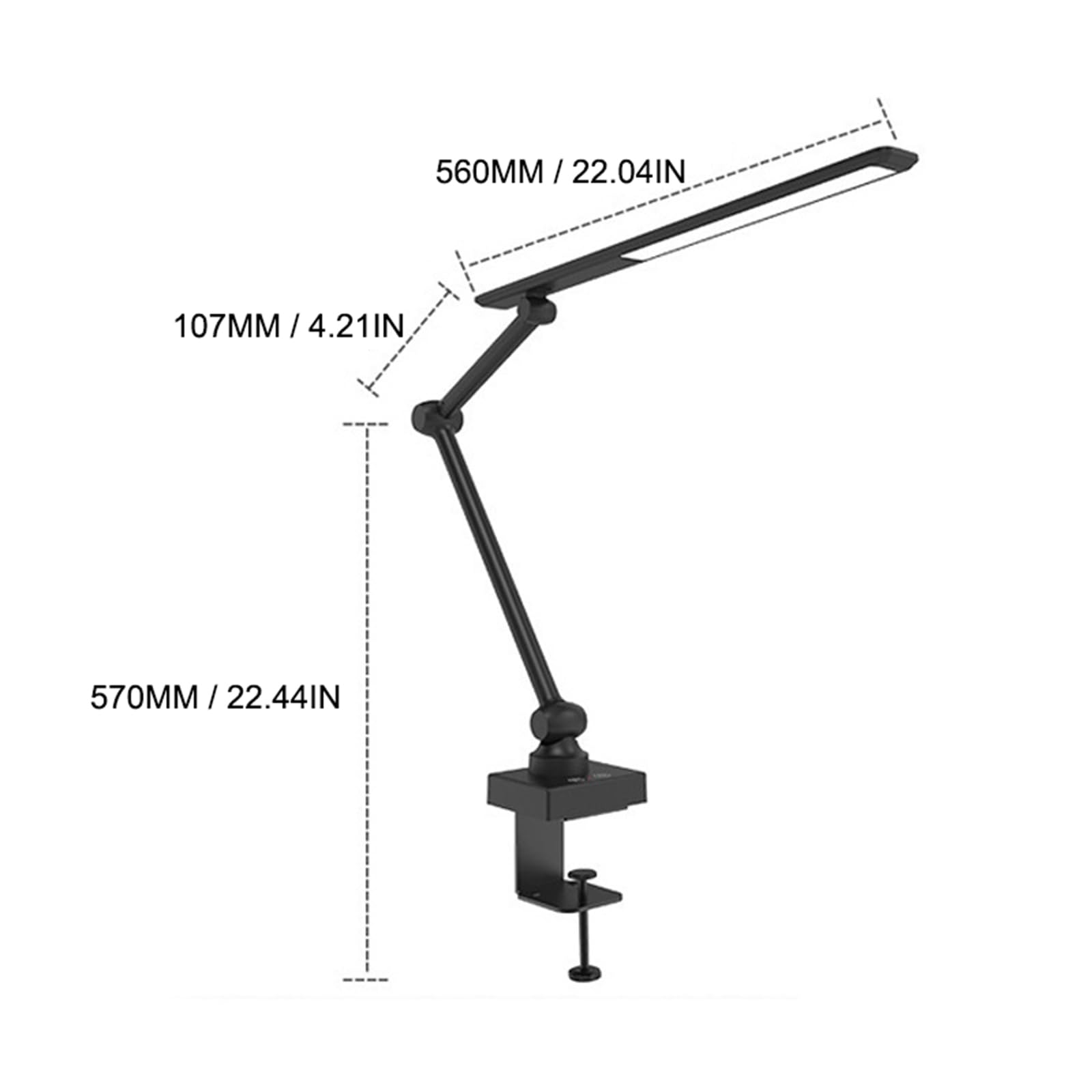 XANAYXWJ Lámparas de escritorio para grifo de cocina, lámpara de mesa con clip de luz nocturna LED, sala de estar, estudio, dormitorio, lámpara de noche, lámpara de mesa decorativa interior (tamaño en