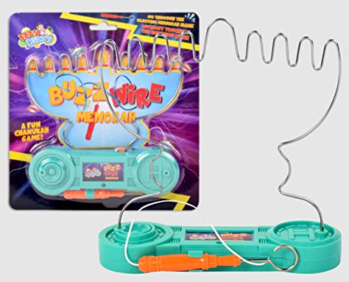 Izzy 'n' Dizzy Hanukkah Buzz Wire Game - Chanukah Menorah Electric Shock Game - Chanukah Toys & Games & Hanukkah Gifts for Kids