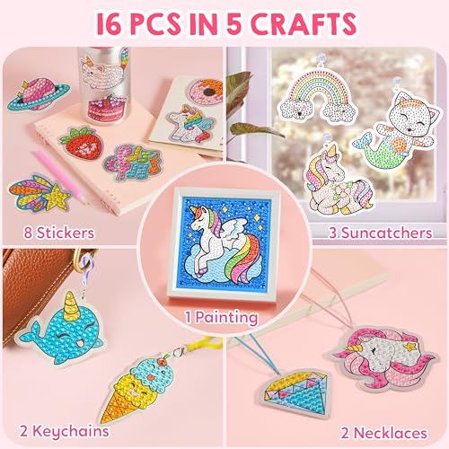 Klever Kits 60104 16 Projects Gem Art, Kids Diamond Gem Painting Kit thumb #2