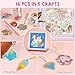 Klever Kits 16 Projects Gem Painting, Kids Diamond Gem Painting Kit with 5D Gem, Arts and Crafts for Girls Ages 6-12, Gem Craft Activities Kits, Premium Art Gift Ideas for Girls Ages 6, 7, 8+