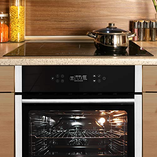 Autarkes Herdset: 60cm Einbaubackofen EB8313ED + 77cm Induktionskochfeld IND7705FZ / Pizzafunktion/Grill/Umluft/Heißluft… – Bild 4