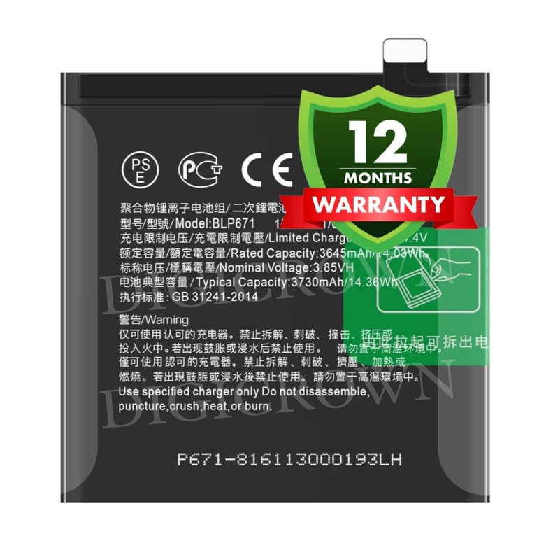 Image of Original BLP671 Battery Compatible for Oppo Find X - (3730mAh) - 1 Year Warranty DF7