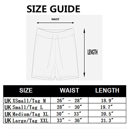 image for EVERWORTH Men's Gym Workout Boxing Shorts Running Short Pants Fitted T