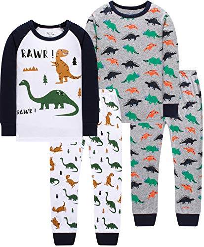 Pajamas for Boys Kids Christmas Children Dinosaurs Clothes Baby Cotton Pyjamas Sleepwear 4 Pack 4 Pieces Set 10t Pajamas for Boys Kids Christmas Children Dinosaurs Clothes Baby Cotton Pyjamas Sleepwear 4 Pack 4 Pieces Set 10t
