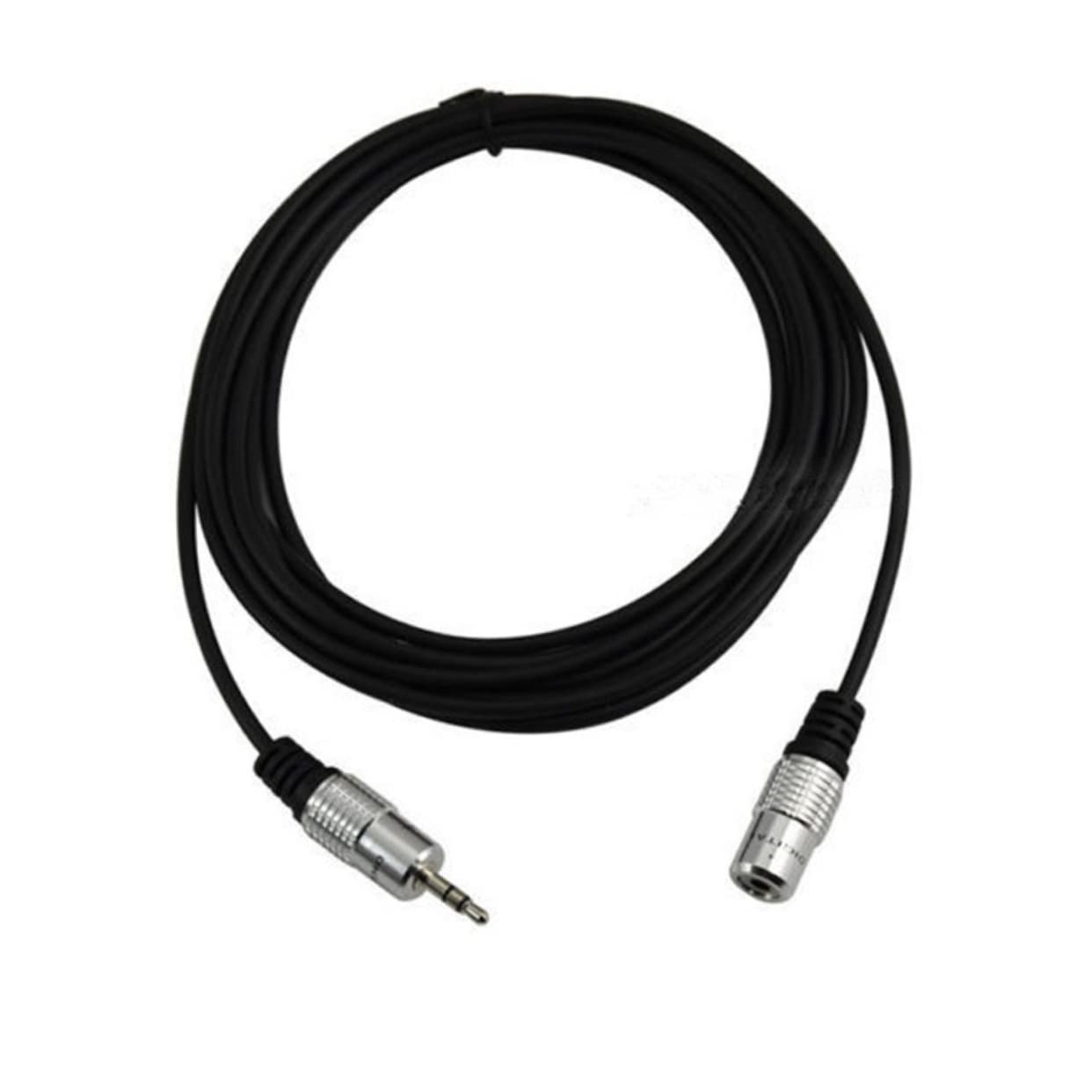 OSALADI 4pezzi Cavo Audio Stereo Maschio Femmina Alluminio Da Estensione Cuffie Per Compatibilità Metri Ottima Qualità Del Suono e Bassa Perdita Di Segnale Nero