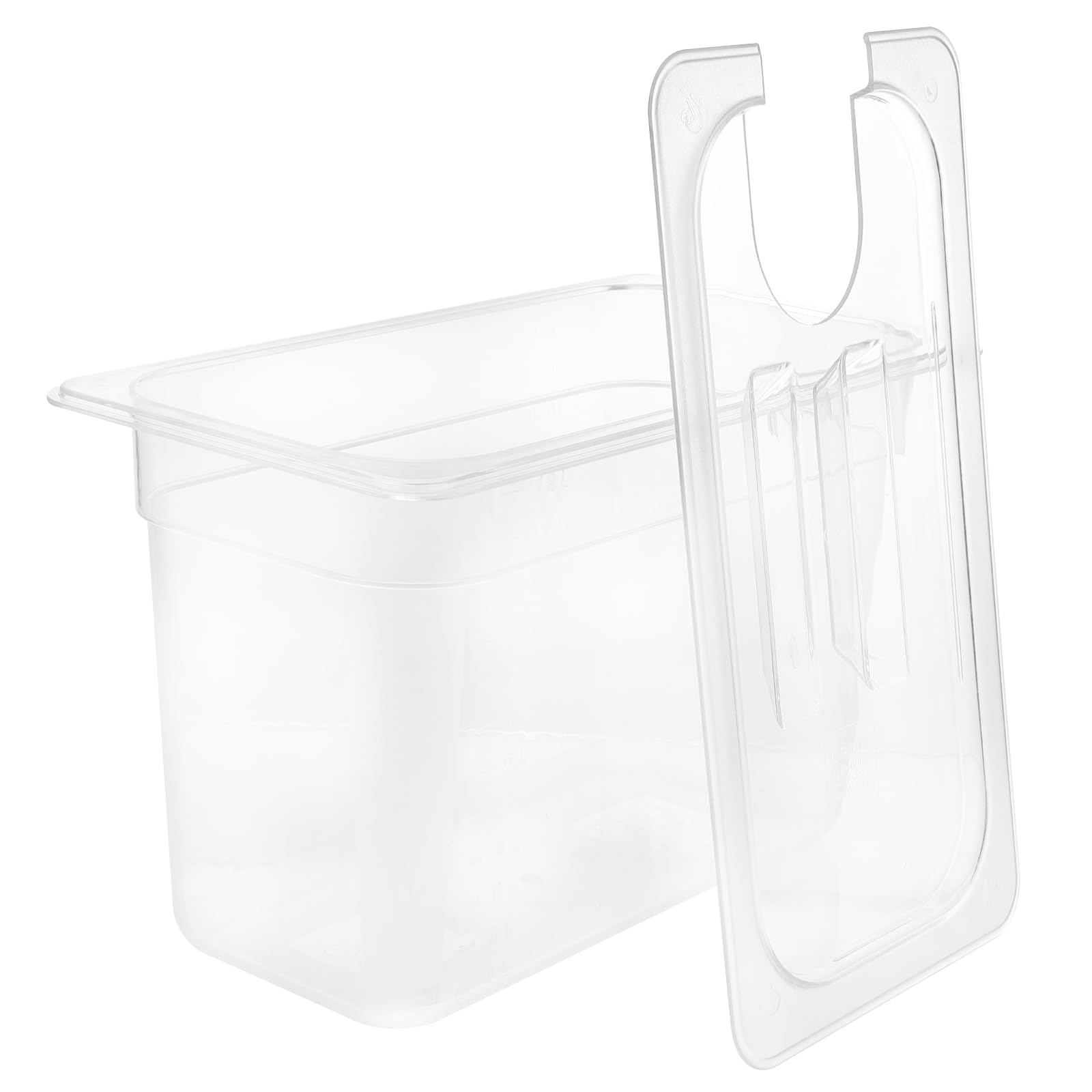 Luxshiny Conteneur De Cuisson Sous Vide Transparent Avec Couvercle Porte-Cuisinière Lente Pour Rangement Cuisine Visibilité Claire Pour Bain- Sous Vide 12.80 X 7.87 X 6.89 in