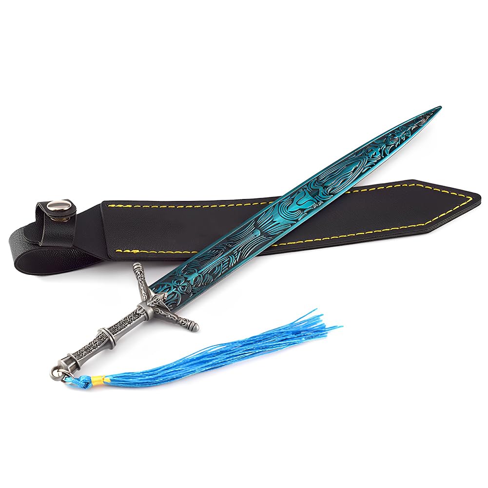 Haobook Dark Holy Moonlight Sword Replica 22Cm Eldens Rings Full Metal Collectible Model With Display Stand – Fantasy Game Desk Decor, Cosplay Prop, Gift For Gamers & Collectors