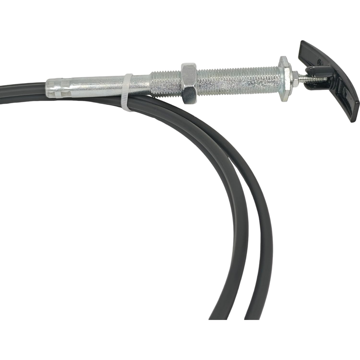 EZROAD TC96CNPB Kabel przedłużający wentylu 243,8 cm z uchwytem, kompatybilny ze zbiornikiem dolnym Valterra RV, kompatybilny z wentylem LeSalle Bristol, czarny zbiornik, pojazd rekreacyjny