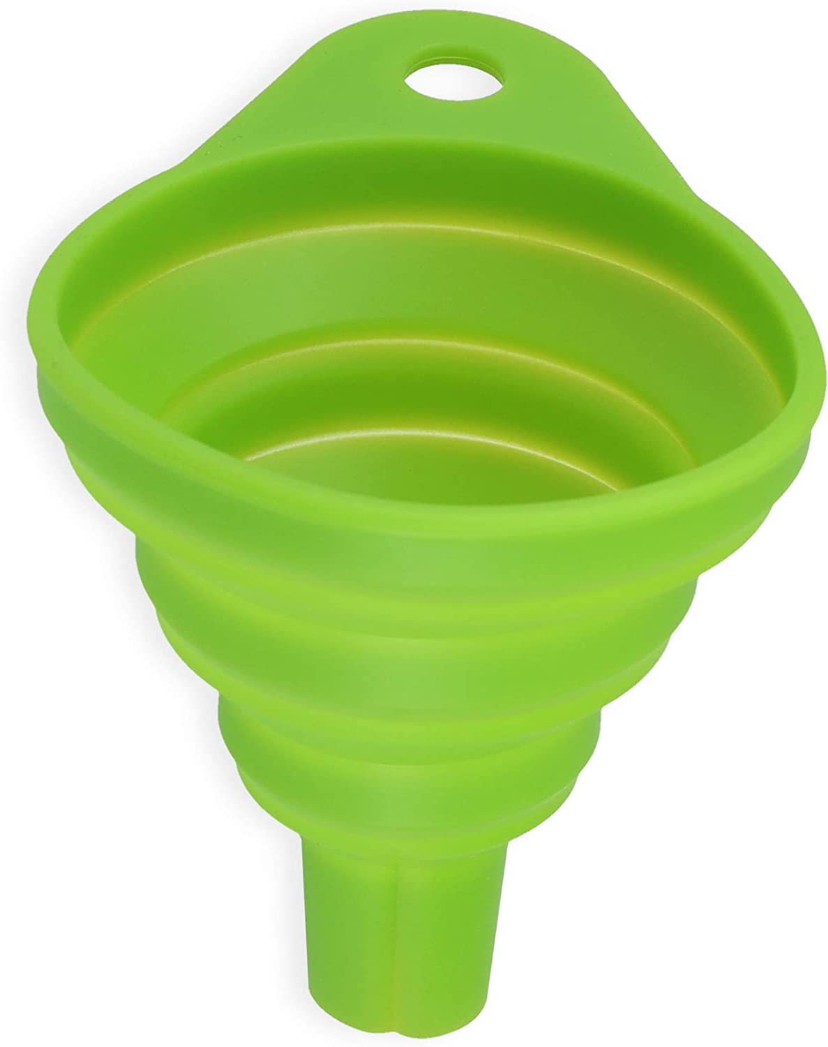 4 Pack Siliconen Inklapbare Trechter, Flexibel/Opvouwbaar/Keuken Trechter voor Waterfles Vloeibare Transfer Smalle en Brede Mond Trechters Hopper