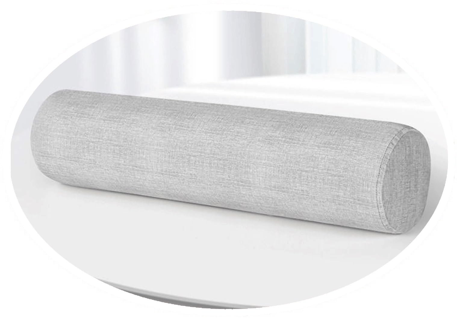 Nackenrolle|Kissen-Rolle for Nacken, Knie & Yoga | Lagerungsrolle| Rundes Nackenkissen|Waschbarer, Atmungsaktiver Bezug(@20,20x150cm/6x59in)