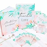 Teacher Gifts – Thank You Teacher Journal Notebook with 40 Mindfulness Affirmation Cards & Pen | Teacher Appreciation, End of Term & Christmas Gift for Headteachers, Assistants, Tutors, Coaches (A5)