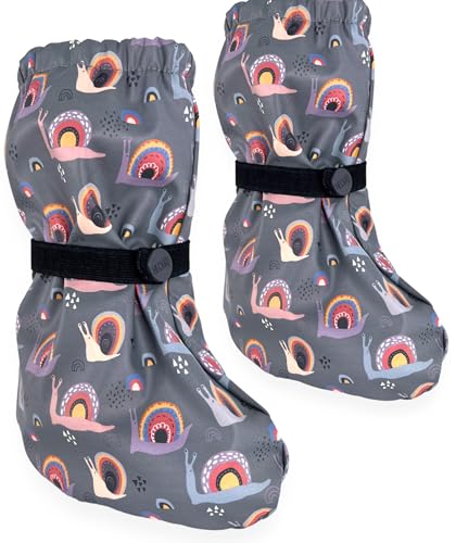 HECKBO Baby Regenfüßlinge Schnecke mit Vlies – wasserdichte...