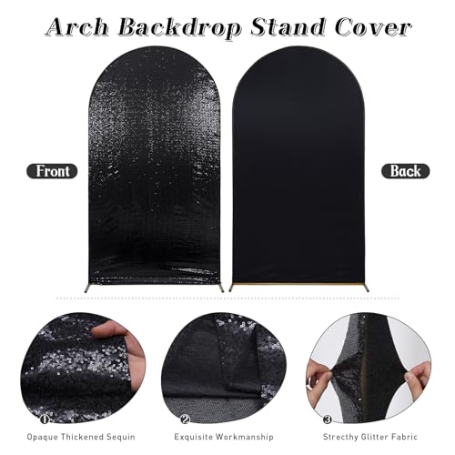 Cubre Arco de Fondo 7.2 FT SquarePie Negro Brillante miniatura 6