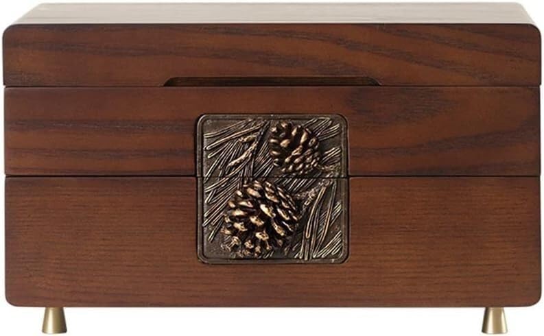 Boîte de rangement en bois bijoux de grande capacité pour colliers et boucles d'oreilles
