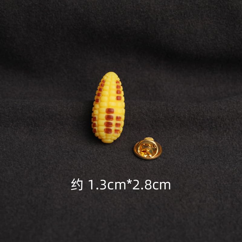 6PCS Mini Simulation Food Brooch，Interesting Nut Brooch，Pistachio Peanut Melon Seed Brooch Badge Clothing Bag Accessories2