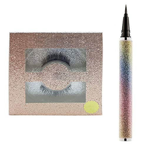 Cílios Magnético 6D + Delineador Mágico Adesivo para Aplicação