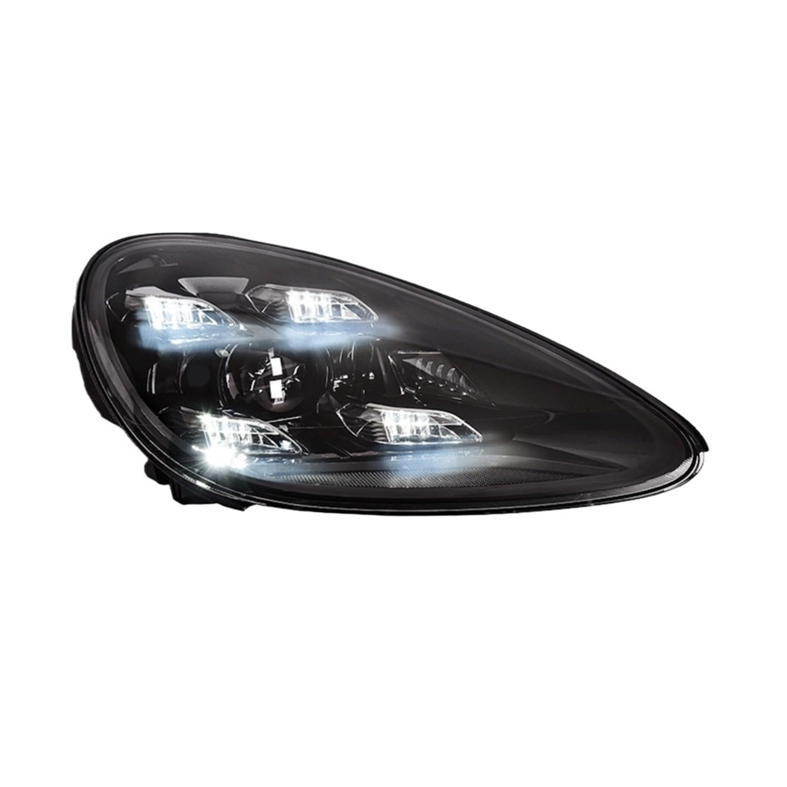2 luci anteriori compatibili con i fari Porsche Cayenne 2011-2018, aggiornamento auto 2021, accessori per fari DRL completi(11-14_ORIGINAL WITH AFS)