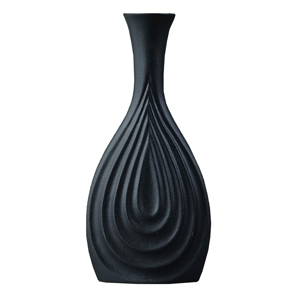 Ceramic vase, Nordic Vase for Stylish Minimalist Home, Decorative for Table, Mantel, Bookshelf Decor(B)