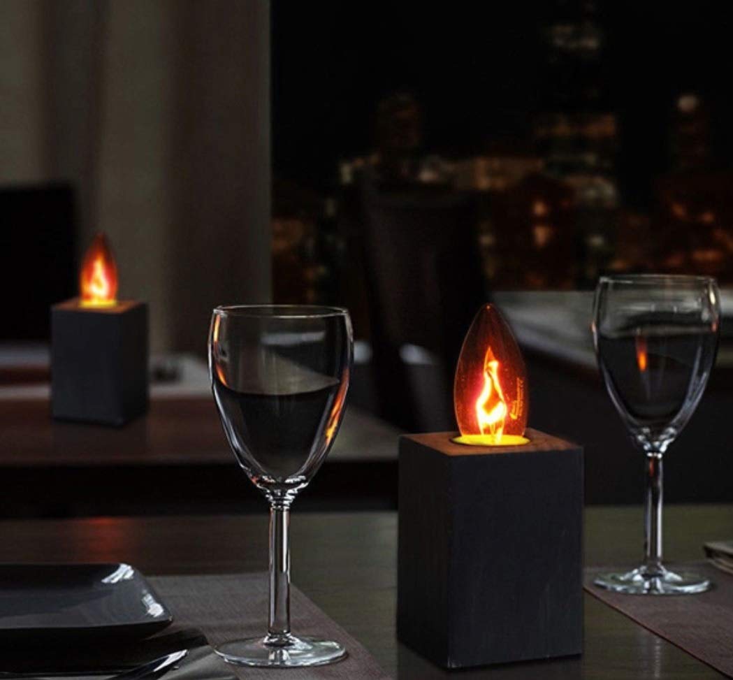 Ampoule à Incandescence Flamme Scintillante E14 230V 1lm 3W 1500K Clair