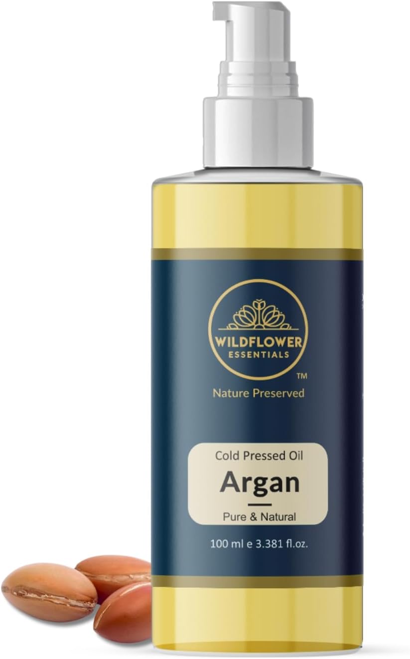 Argan Oil Cold Pressed for Face, Hair, Skin, Nails Moisturising & Hyrdrating For All Skin & Hair Types 100% Pure & Natural 100 ml