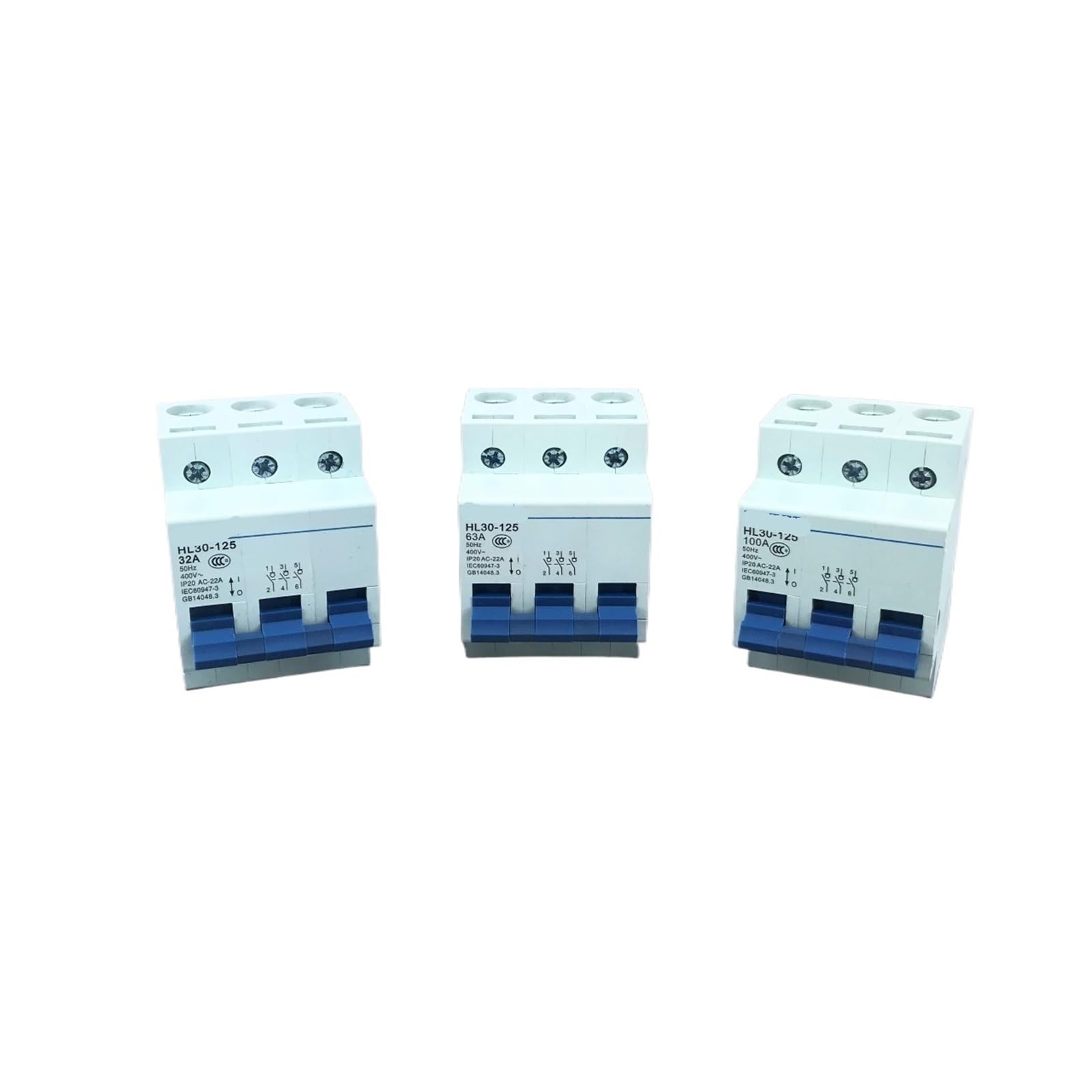Interrupteur d'isolement principal 3P HL30 disjoncteur tetraulaire 100A