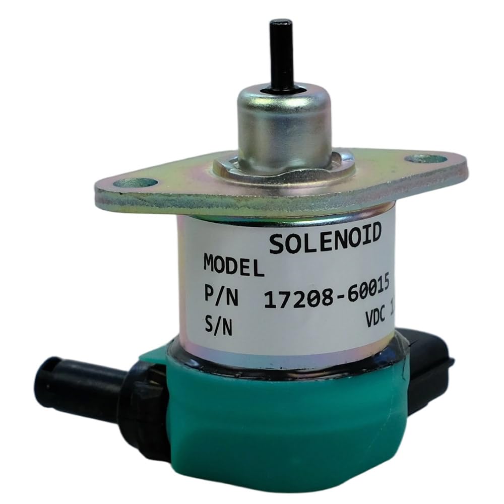 17208-60015 12V Fuel Shut Off Solenoid Fit for Kubota Engine D905 D1005 D1105 V1205 V1305 V1505 Stop Solenoid 17208-60010 17208-60012 17208-60016