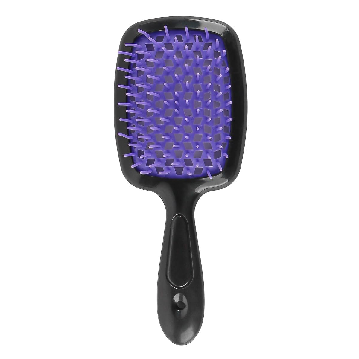 Hair Detangling Brush Curling Brush Comb for All Hair (Black Purple)